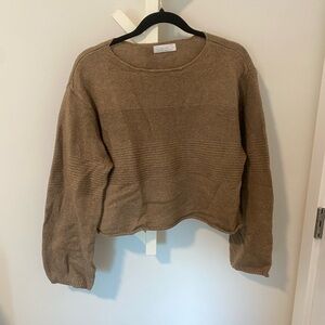 Oak + Fort Women's Tan Sweater